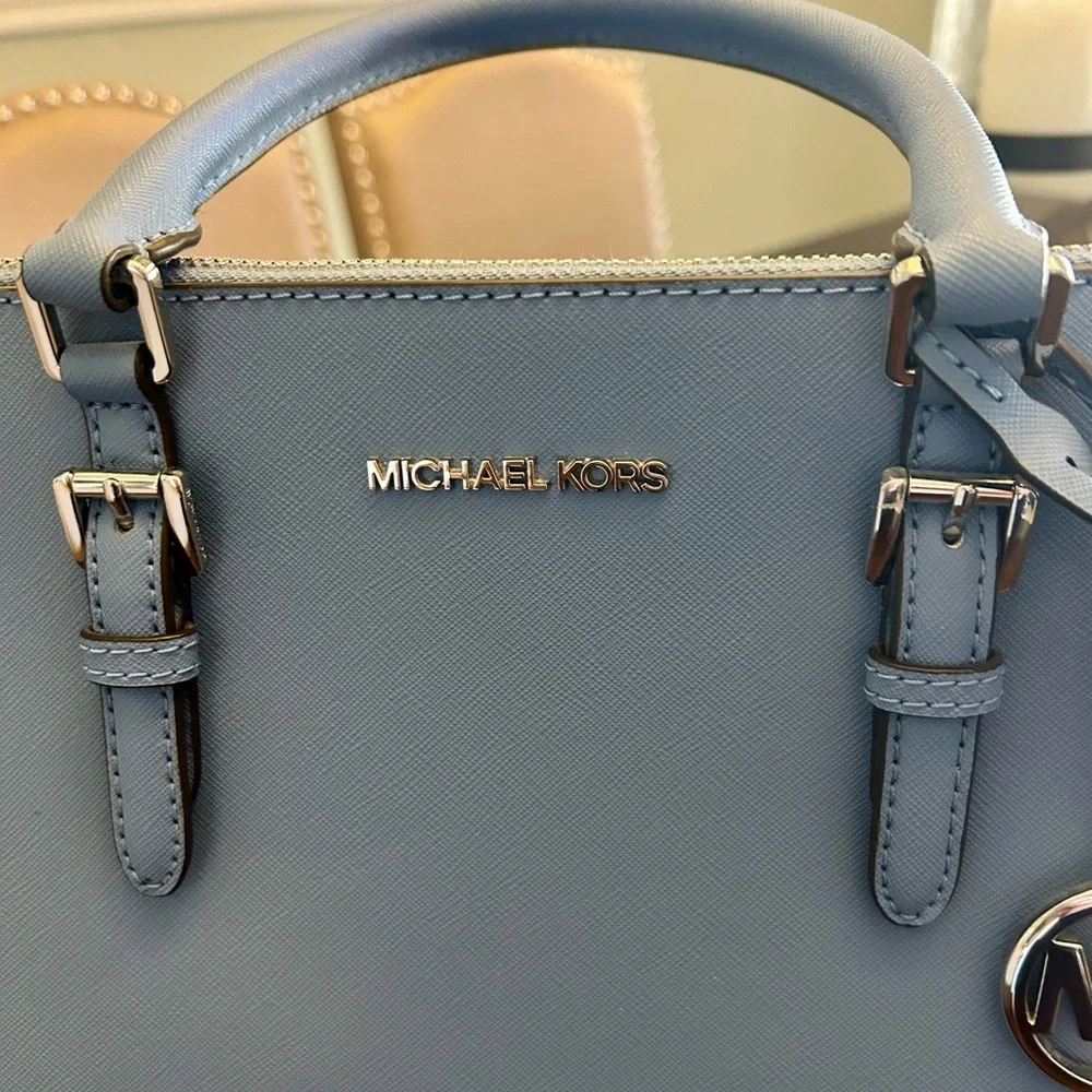 Michael Kors Ciara Large Leather Satchel - Picture 7 of 11